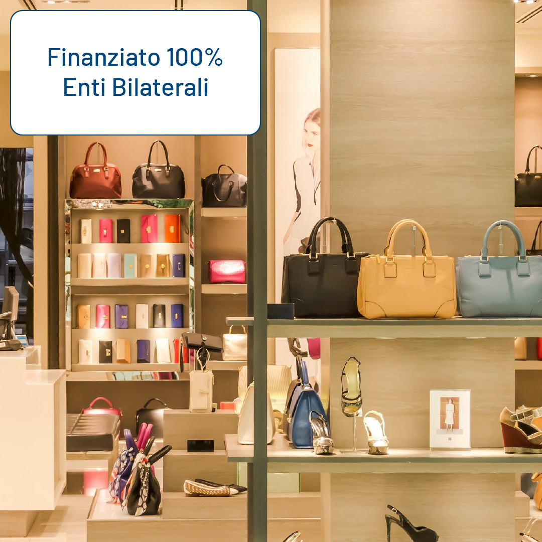 VISUAL MERCHANDISING – ALLESTIMENTO INTERNO AL PUNTO VENDITA  – FINANZIATO ENTI BILATERALI – IN PRESENZA